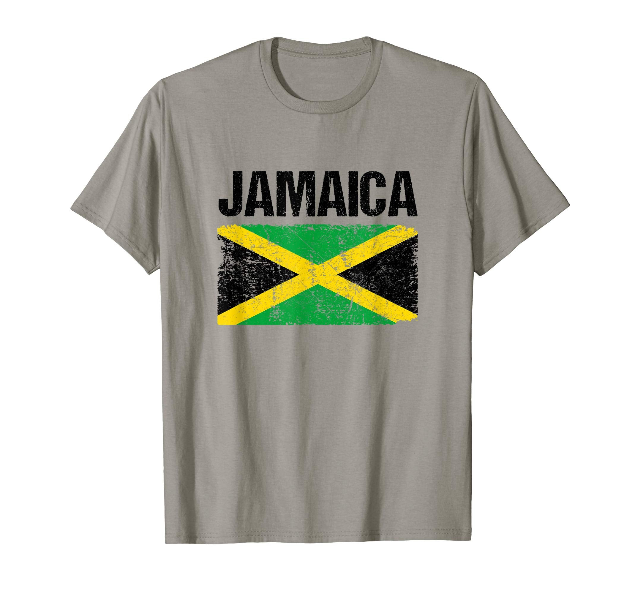Distressed Jamaica Flag Jamaican T-Shirt - Aesthetic Graphic for Adults - T-Shirt, Sweatshirt, Hoodie