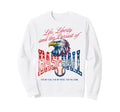 American Baseball Flag Patriotic Proud Sweatshirt - Unique Graphic Unisex - T-Shirt, Sweatshirt, Hoodie