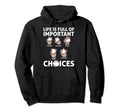 Baseball Pitches Life Choices Pitcher Hoodie - Graphic Print Men Women - T-Shirt, Sweatshirt, Hoodie