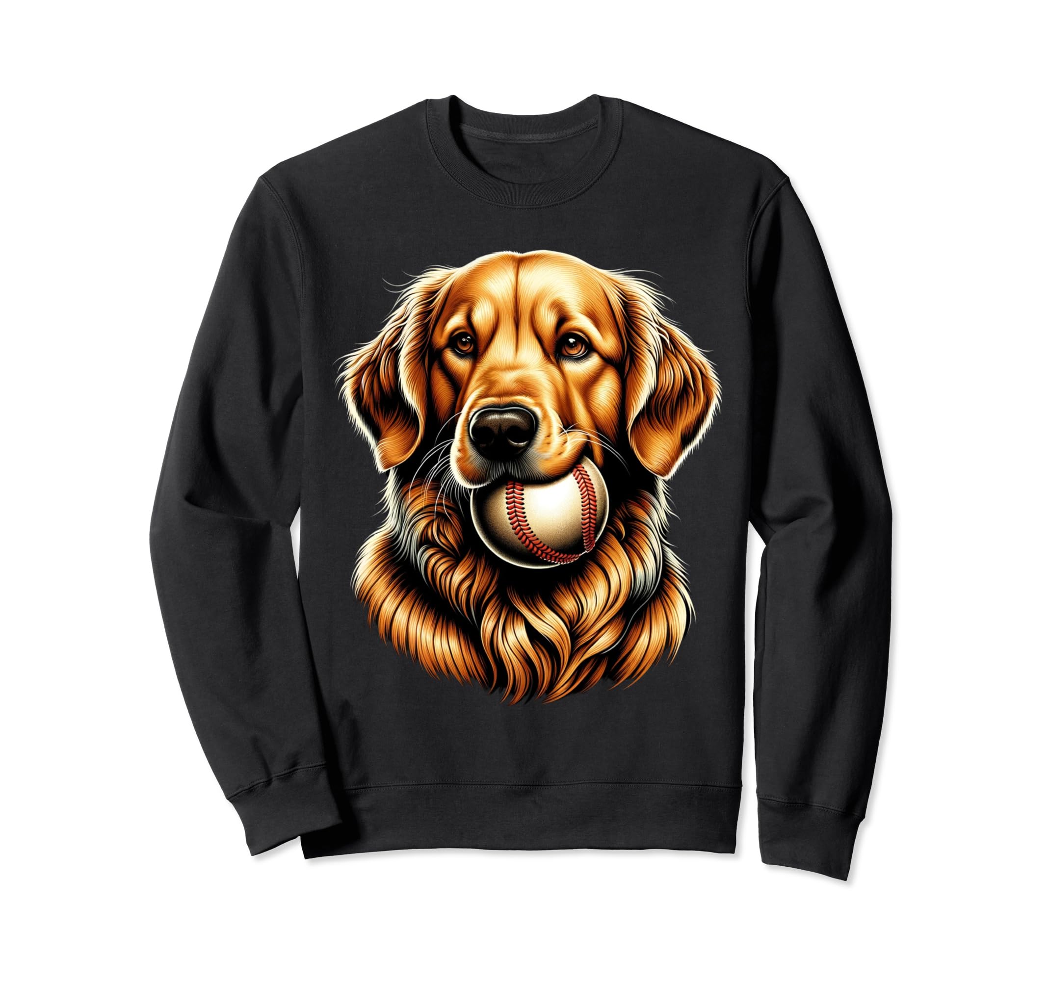 Funny Golden Retriever Baseball Sweatshirt - Streetwear Style Men Women - T-Shirt, Sweatshirt, Hoodie
