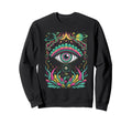 Psychedelic Eye Psychedelic Colorful Sweatshirt - Aesthetic Graphic Unisex - T-Shirt, Sweatshirt, Hoodie