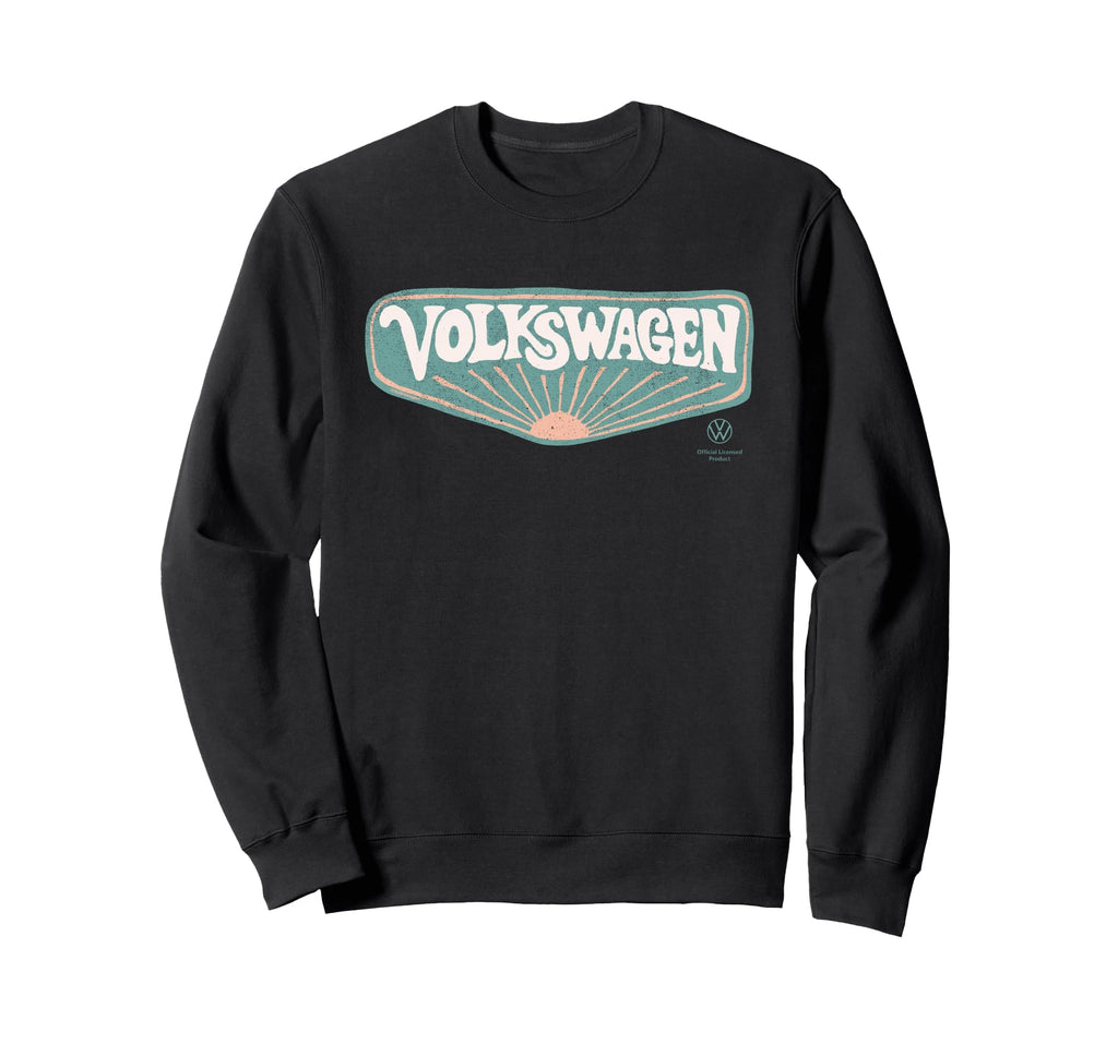 Volkswagen 70S Sunset Logo Sweatshirt - Aesthetic Graphic for Adults - T-Shirt, Sweatshirt, Hoodie