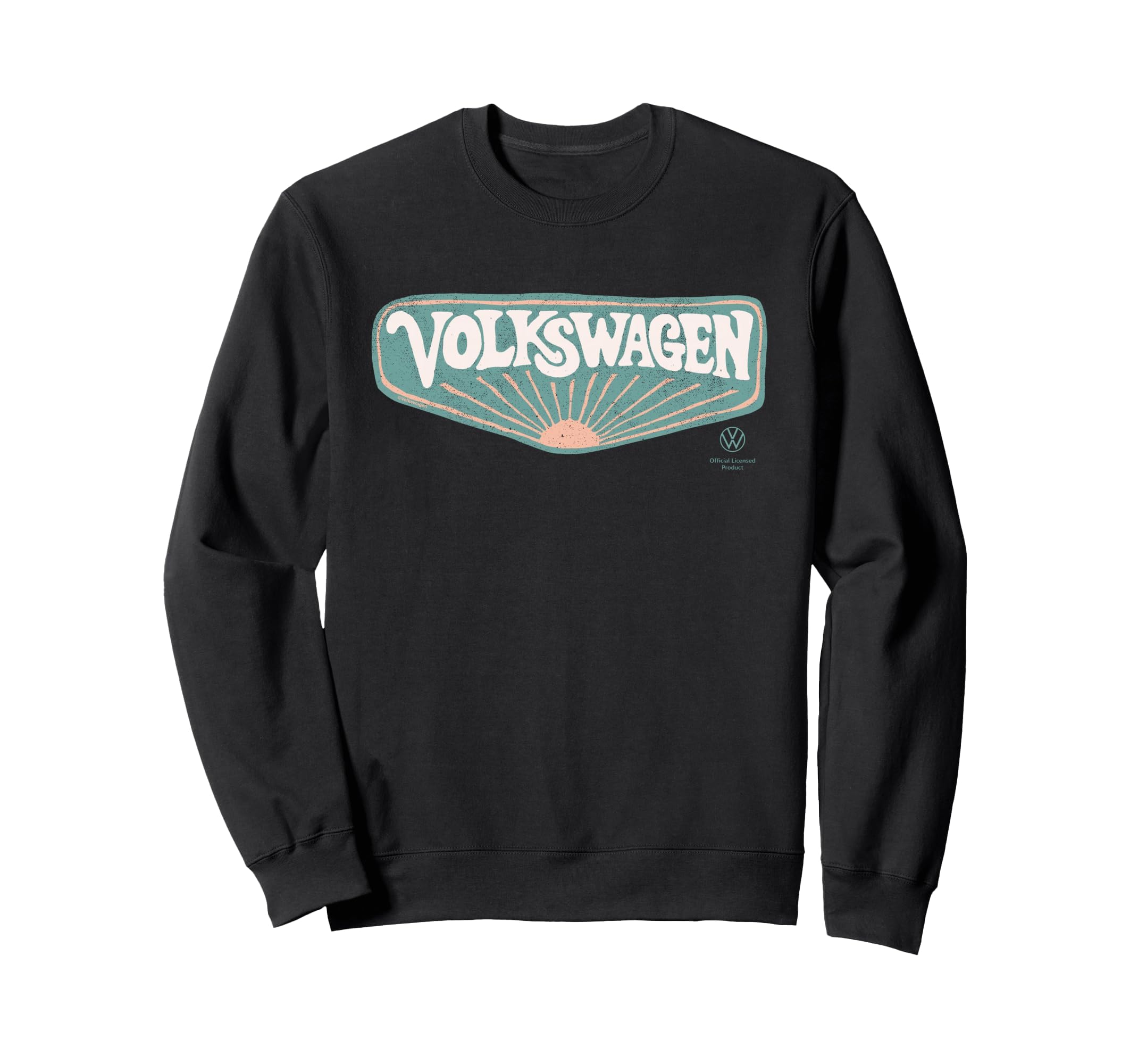 Volkswagen 70S Sunset Logo Sweatshirt - Aesthetic Graphic for Adults - T-Shirt, Sweatshirt, Hoodie