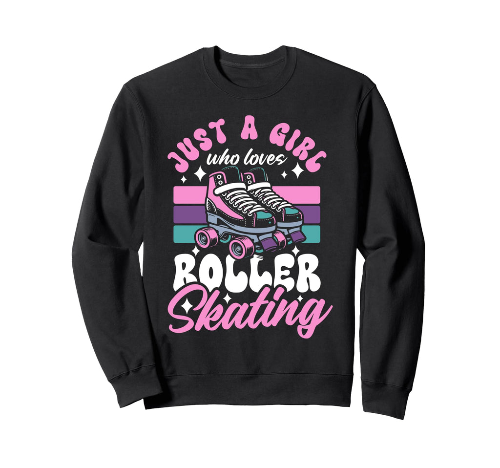 Roller Skating Skate 1970S Just Who Sweatshirt - Custom Art Print Men Women - T-Shirt, Sweatshirt, Hoodie