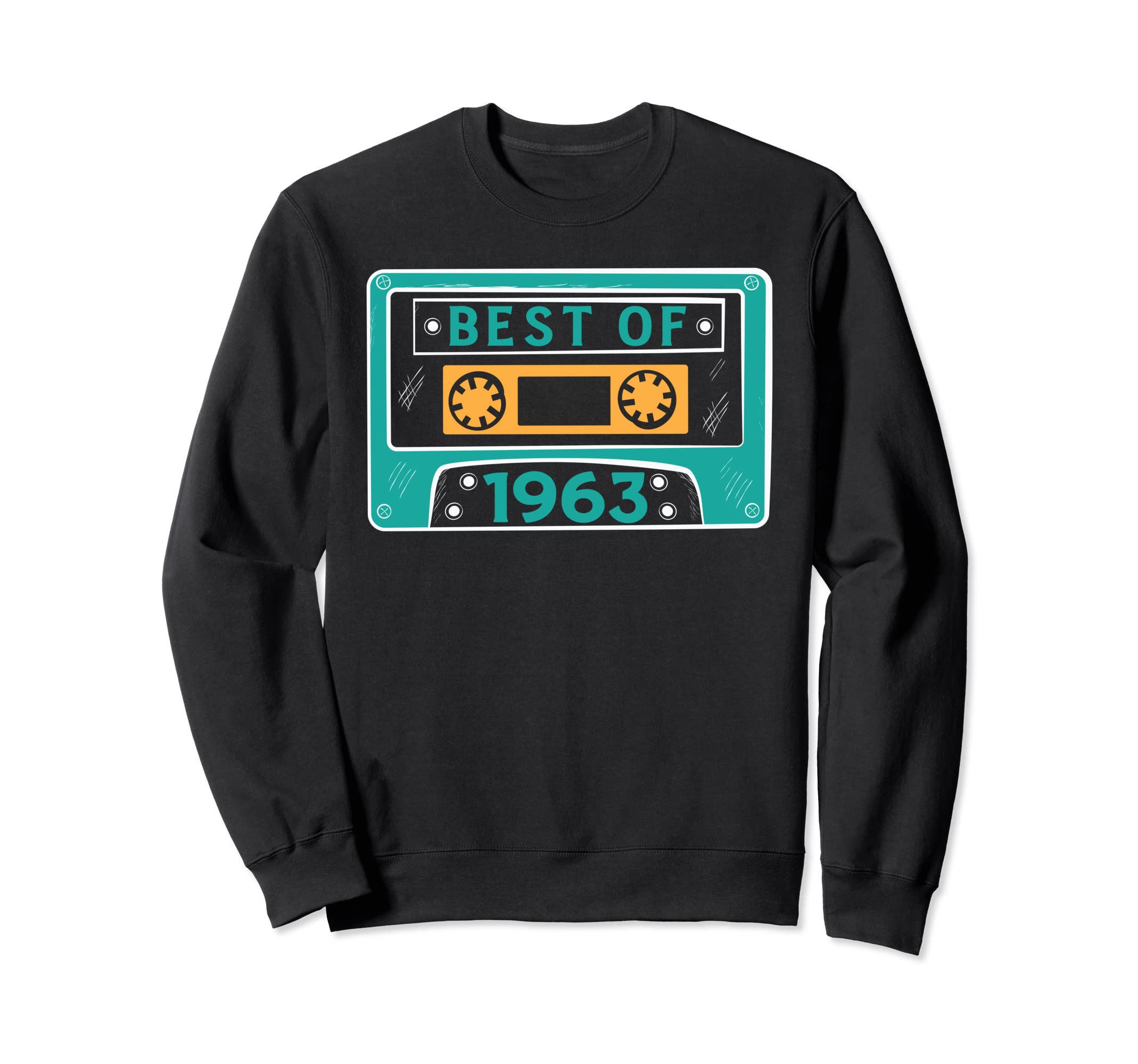 Best 1963 Cassette Tape 60 Years Old Sweatshirt - Trendy Graphic Men Women - T-Shirt, Sweatshirt, Hoodie