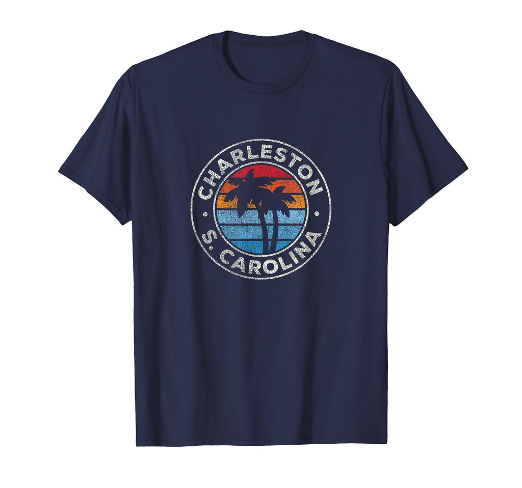 Charleston South Carolina Sc 70S T-Shirt - Trendy Graphic for Adults - T-Shirt, Sweatshirt, Hoodie