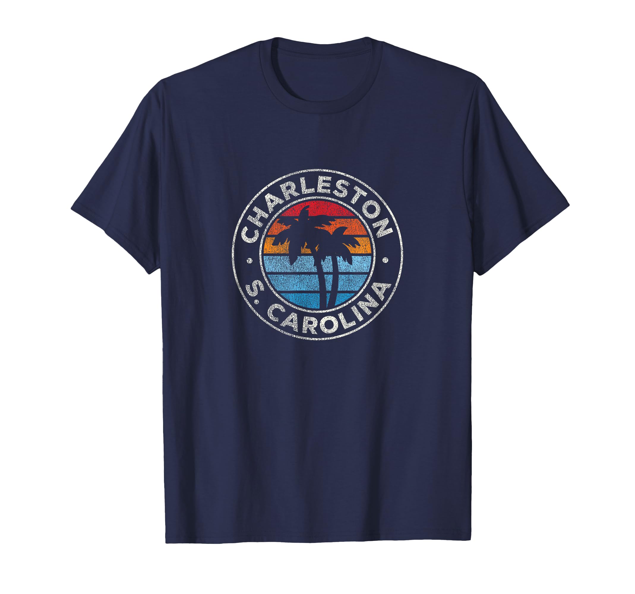 Charleston South Carolina Sc 70S T-Shirt - Trendy Graphic for Adults - T-Shirt, Sweatshirt, Hoodie