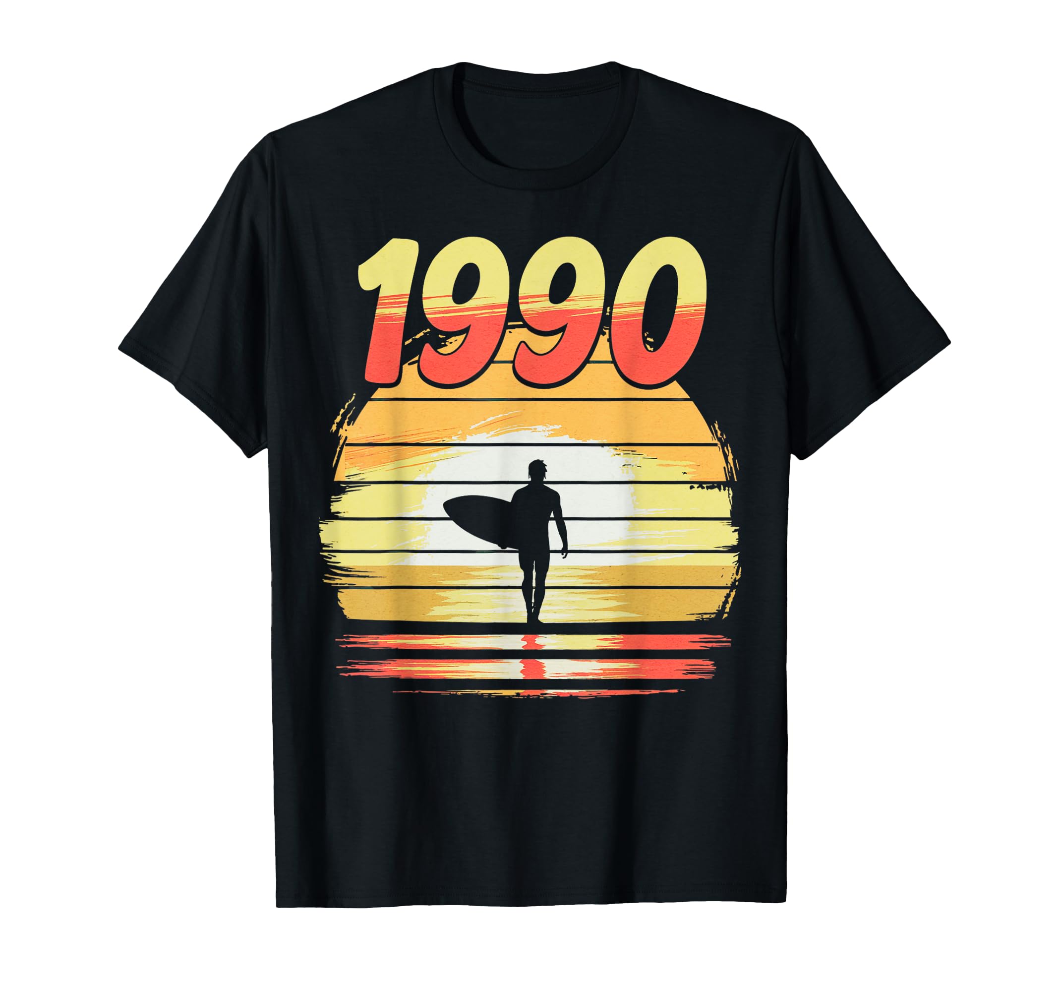 1990 Surfing Sunset 90S Aesthetic T-Shirt - Unique Graphic for Adults - T-Shirt, Sweatshirt, Hoodie