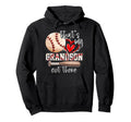 Thats My Grandson Out There Baseball Hoodie - Minimalist Print Unisex - T-Shirt, Sweatshirt, Hoodie