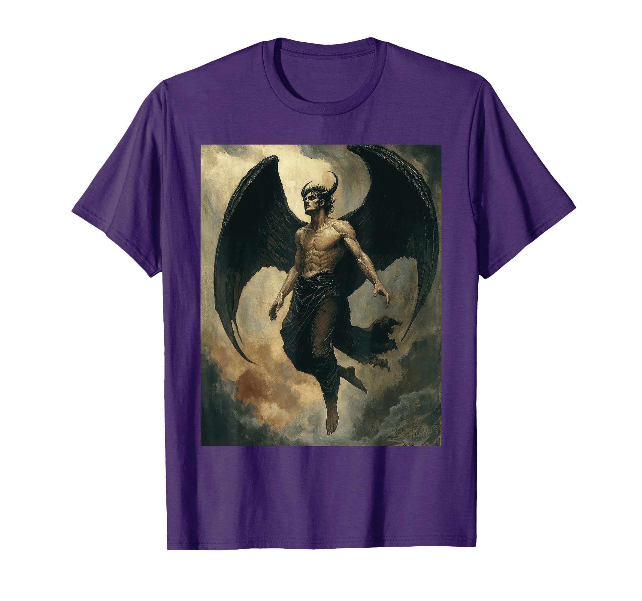 Lucifer Angel Dark Gothic Occult Satanic T-Shirt - Aesthetic Graphic Unisex - T-Shirt, Sweatshirt, Hoodie