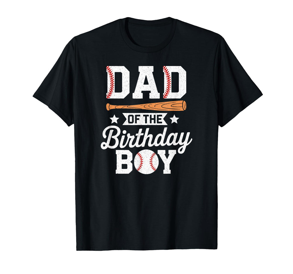 Dad Birthday Baseball Dad Sports Birthday T-Shirt - Unique Graphic Unisex - T-Shirt, Sweatshirt, Hoodie
