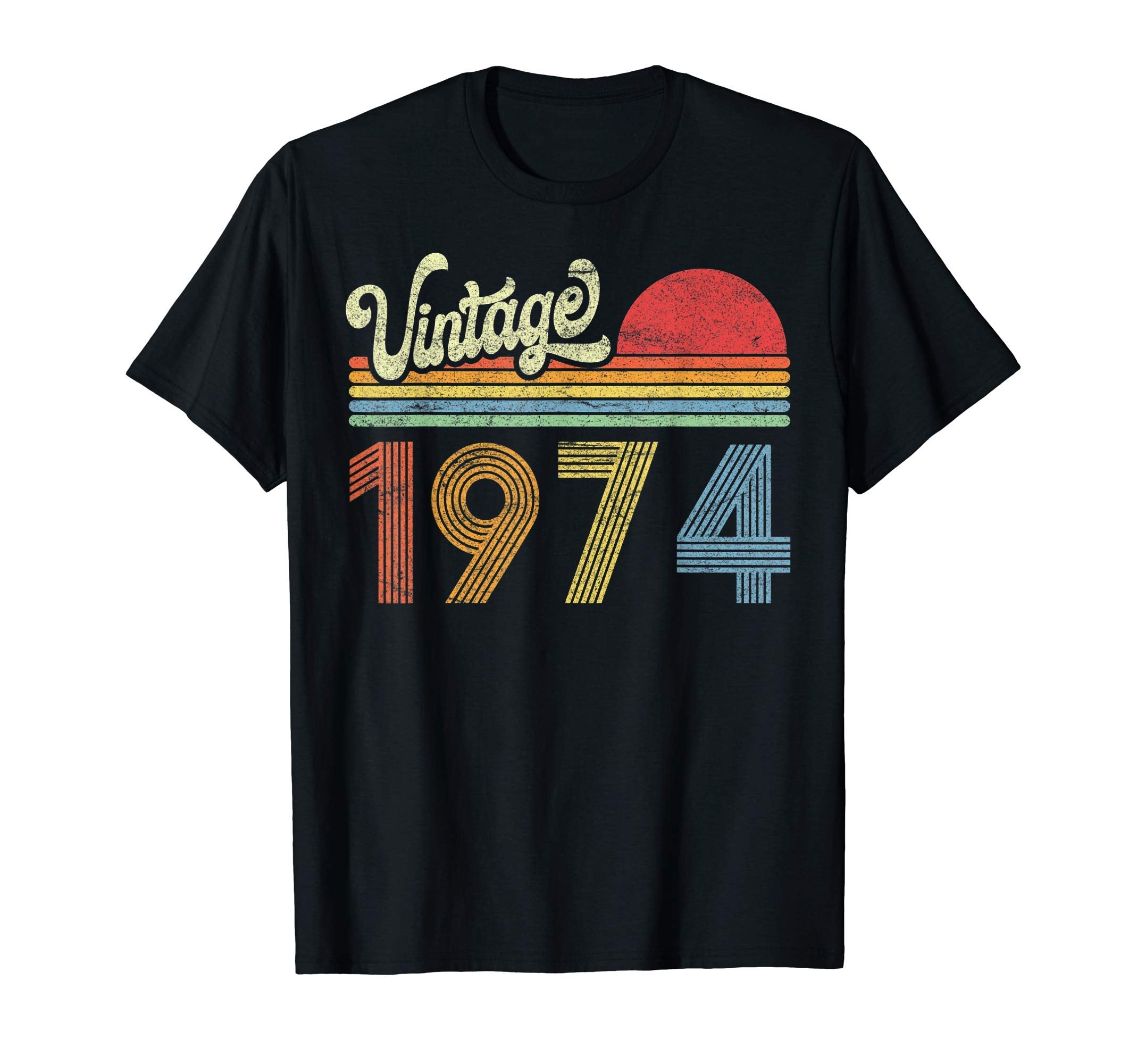 1974 Birthday Gift Born Made 1974 Sunset T-Shirt - Novelty Apparel Unisex - T-Shirt, Sweatshirt, Hoodie