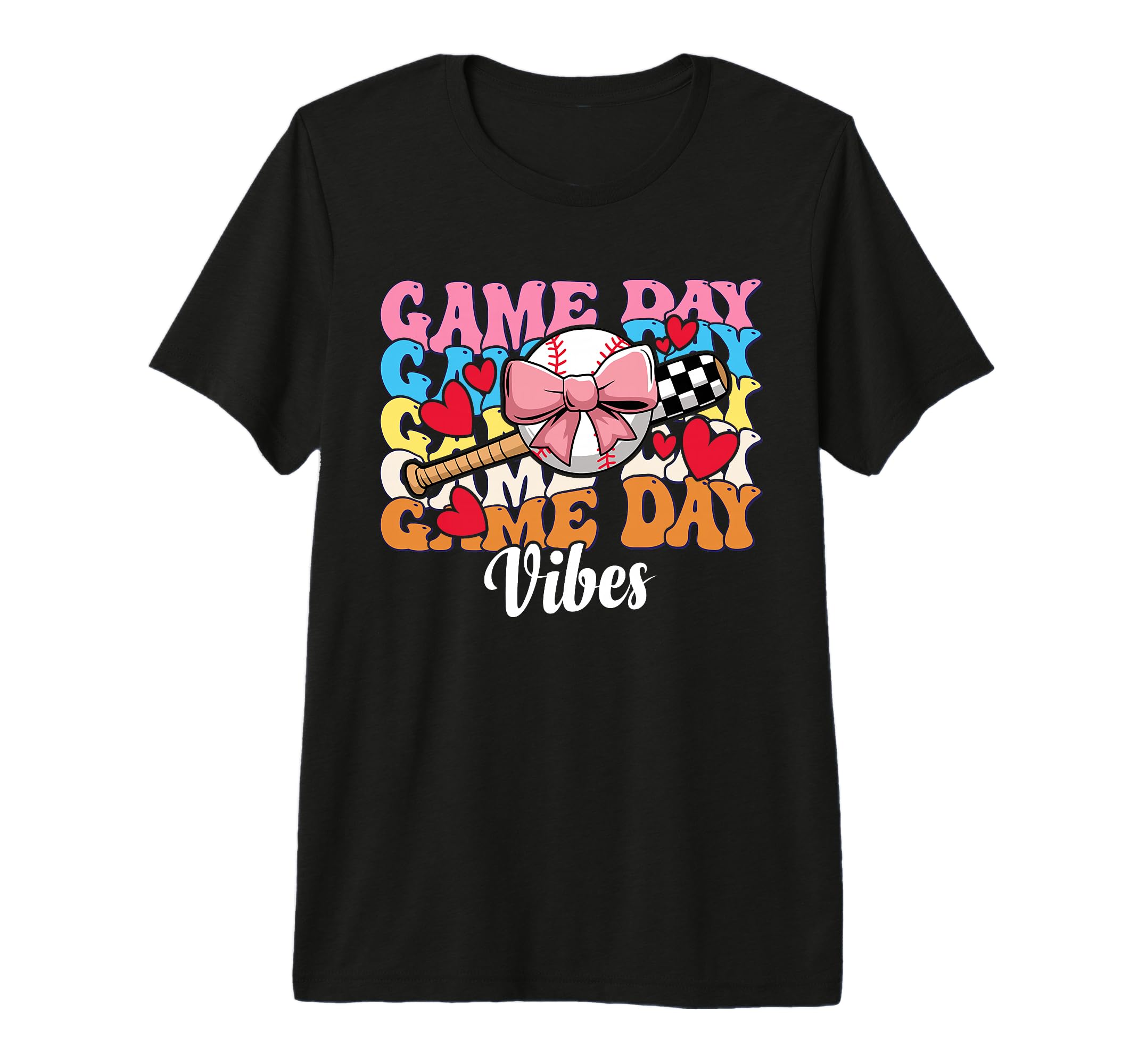 Game Day Vibes Coquette Bow Softball T-Shirt - Fun Novelty Design Unisex - T-Shirt, Sweatshirt, Hoodie
