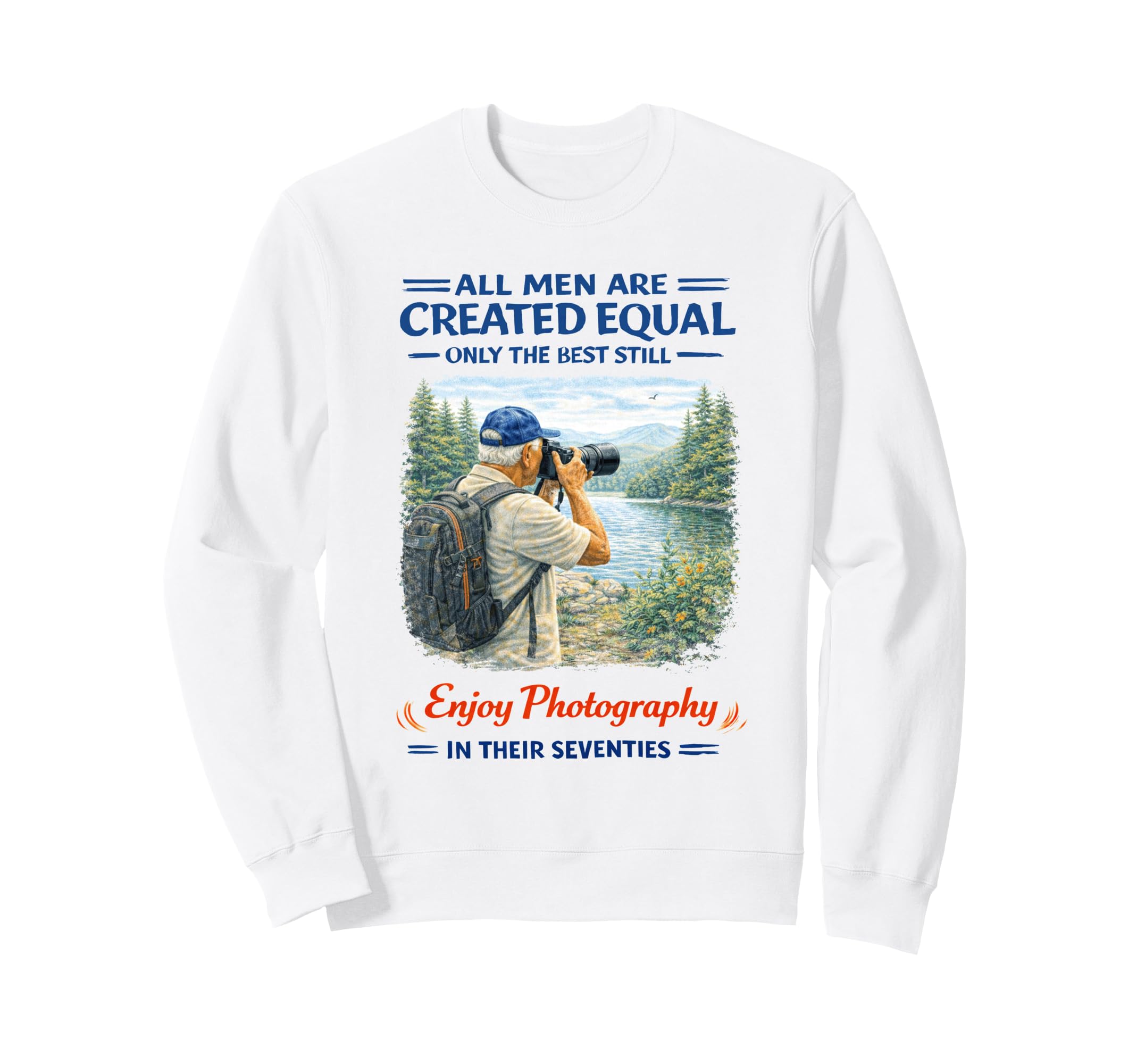 Seventies Photographer Camera Sweatshirt - Graphic Print Men Women - T-Shirt, Sweatshirt, Hoodie