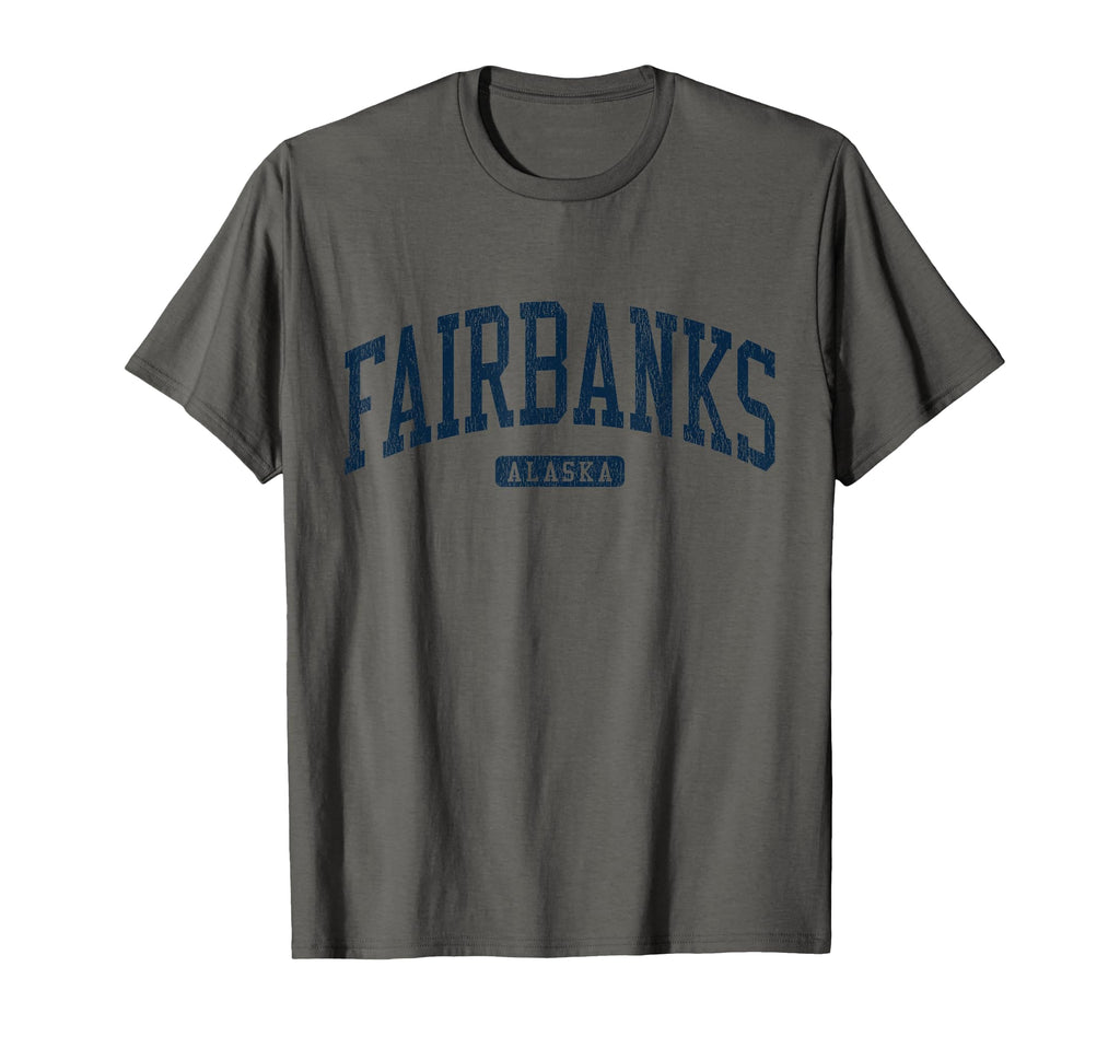 Fairbanks Alaska Ak College University Blue T-Shirt - Unique Graphic Unisex - T-Shirt, Sweatshirt, Hoodie