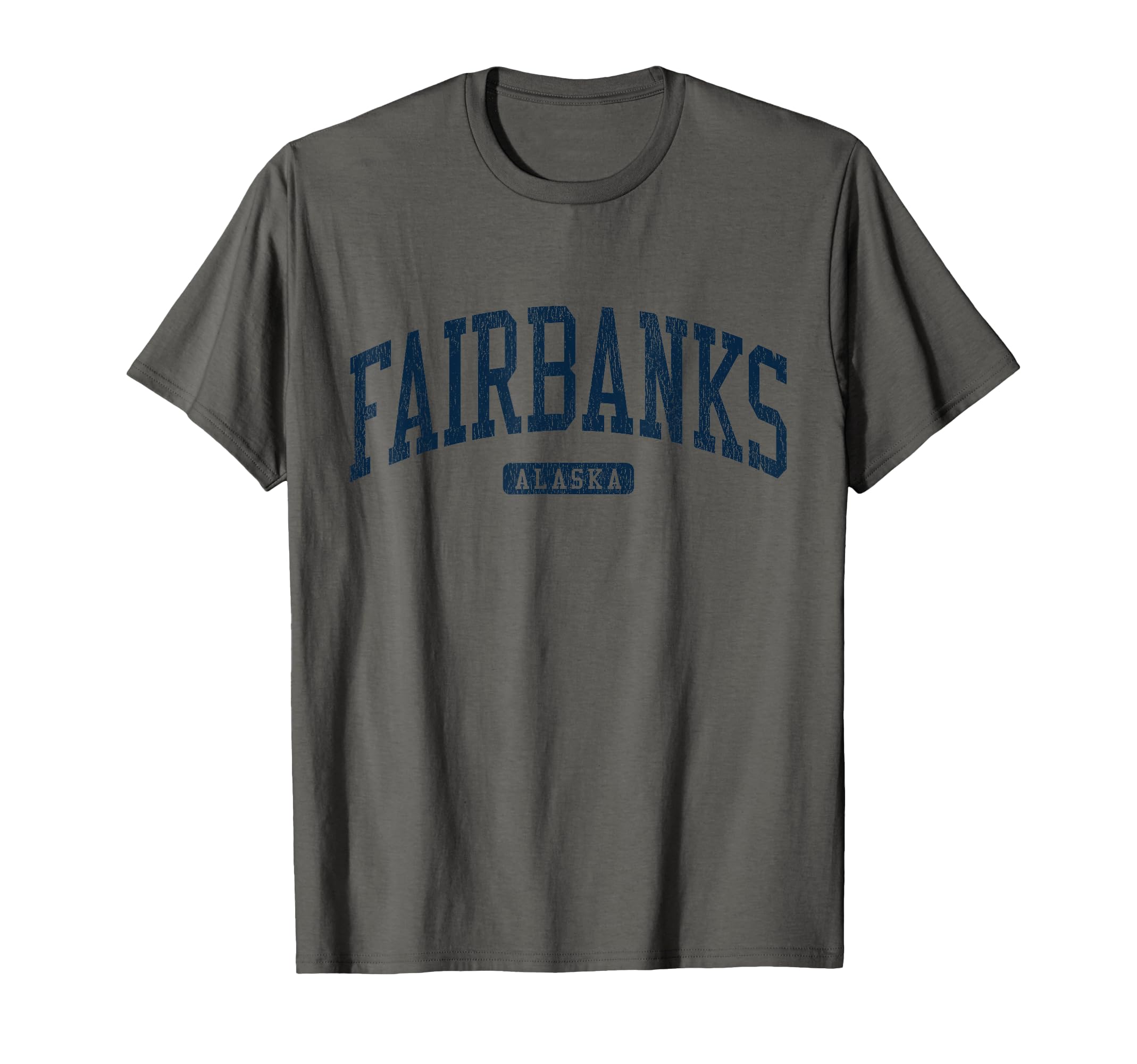 Fairbanks Alaska Ak College University Blue T-Shirt - Unique Graphic Unisex - T-Shirt, Sweatshirt, Hoodie