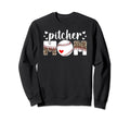 Baseball Pitcher Mom Leopard Mom Sweatshirt - Graphic Print Unisex - T-Shirt, Sweatshirt, Hoodie
