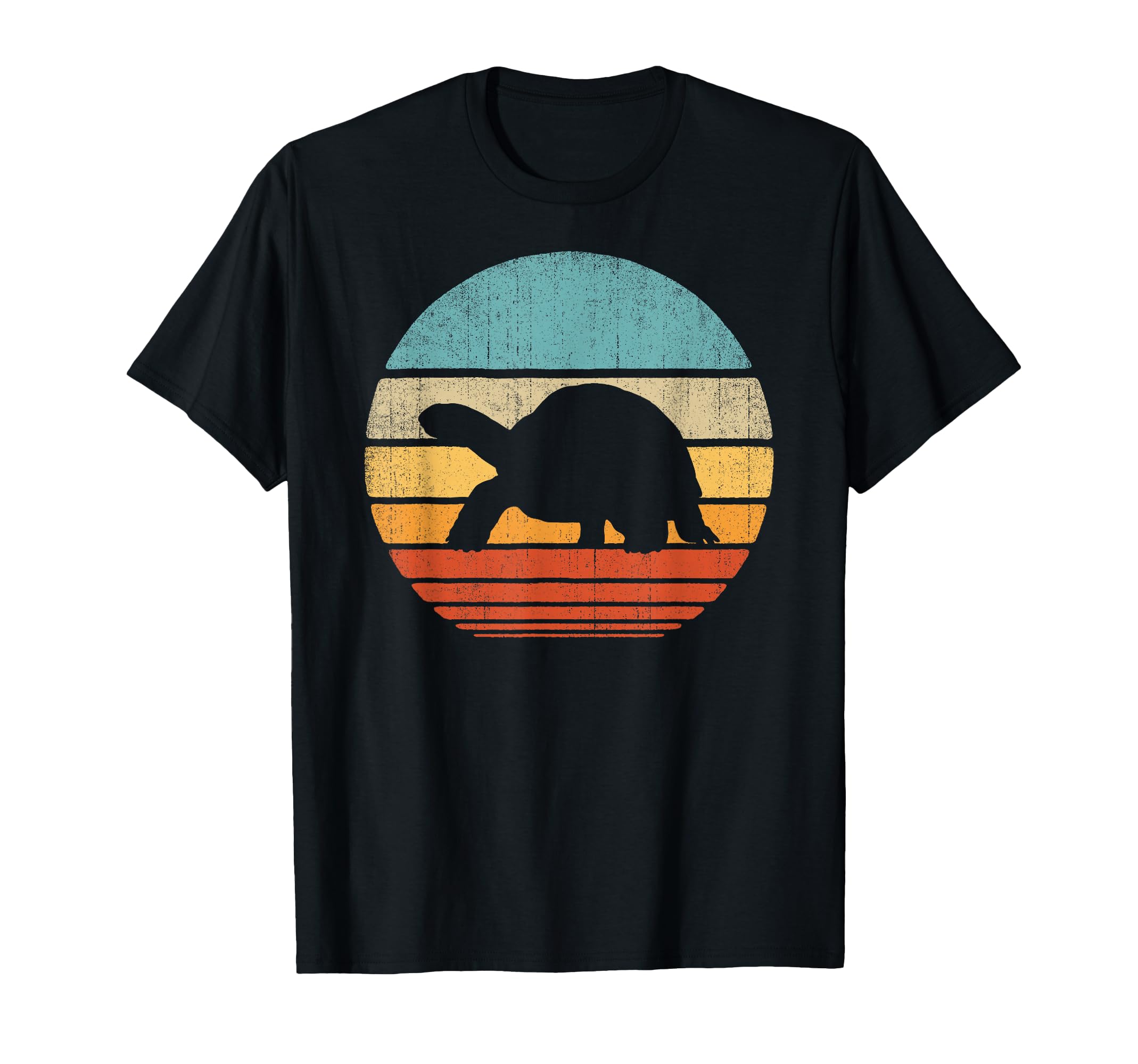 Tortoise 60S 70S Sunset Turtle Reptile T-Shirt - Graphic Print for Adults - T-Shirt, Sweatshirt, Hoodie