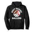 Busy Raising Ballers Funny Baseball Hoodie - Aesthetic Graphic Unisex - T-Shirt, Sweatshirt, Hoodie