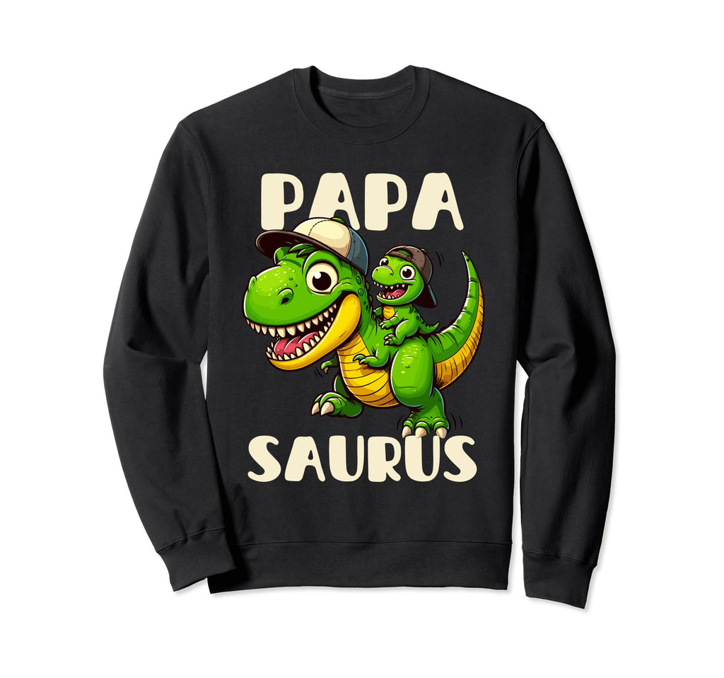 Fathers Day Dinosaur Father Dad Sweatshirt - Graphic Print for Adults - T-Shirt, Sweatshirt, Hoodie