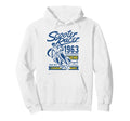 Scooter Racer Distressed Hoodie - Streetwear Style Unisex - T-Shirt, Sweatshirt, Hoodie