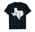 Distressed Texas State Outline T-Shirt - Casual Everyday Wear Men Women - T-Shirt, Sweatshirt, Hoodie