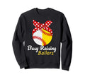 Busy Raising Ballers Baseball Softball Hoodie - Custom Art Print Men Women - T-Shirt, Sweatshirt, Hoodie