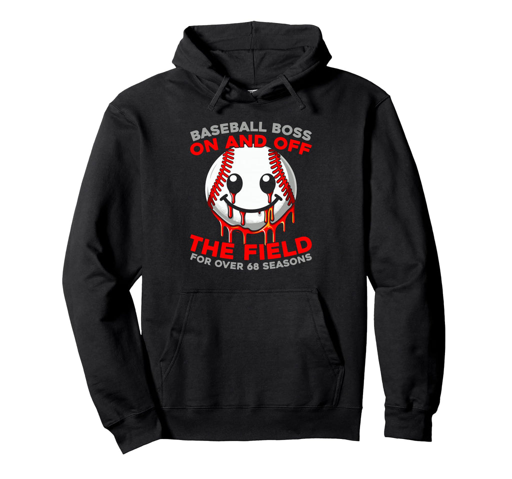 68Th Birthday Baseball Player Sport Hoodie - Streetwear Style Unisex - T-Shirt, Sweatshirt, Hoodie