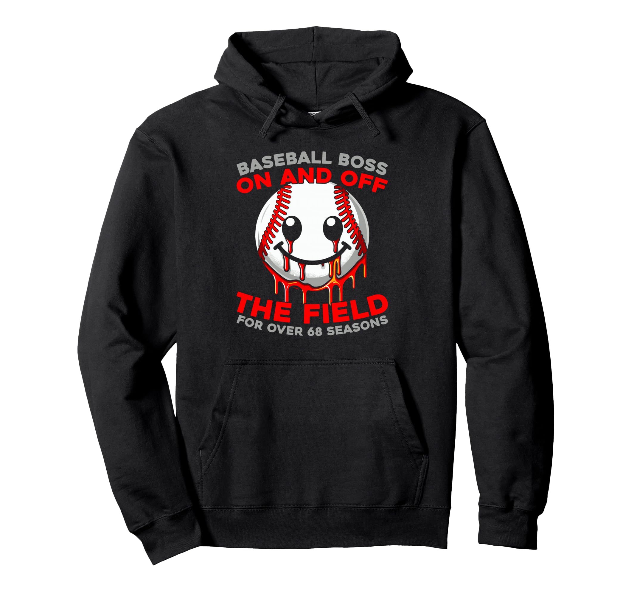 68Th Birthday Baseball Player Sport Hoodie - Streetwear Style Unisex - T-Shirt, Sweatshirt, Hoodie
