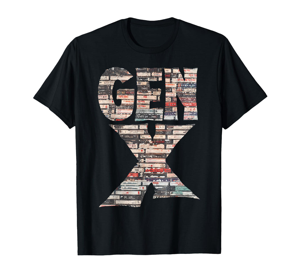 Gen X 80S Rock Cassettes T-Shirt - Custom Art Print Men Women - T-Shirt, Sweatshirt, Hoodie
