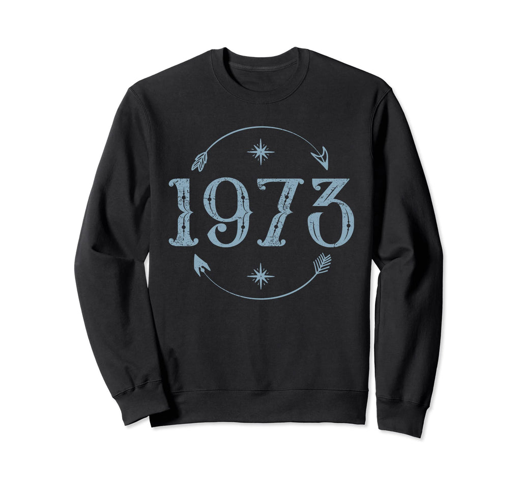 1973 50 Yo 50Th Birthday Boho Sweatshirt - Minimalist Print for Adults - T-Shirt, Sweatshirt, Hoodie