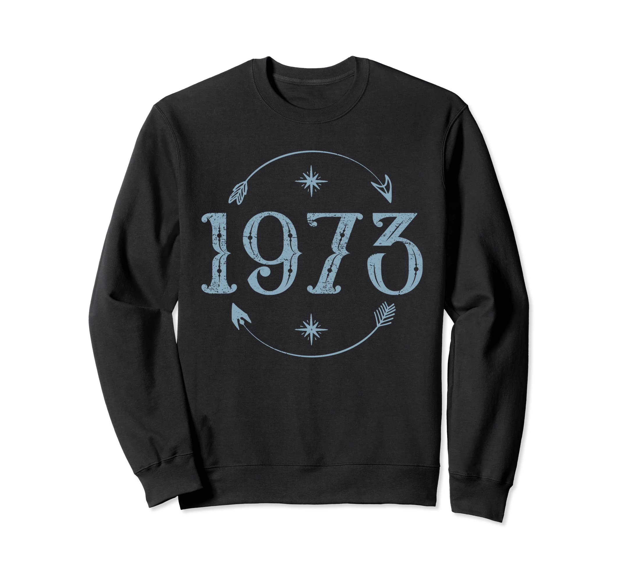 1973 50 Yo 50Th Birthday Boho Sweatshirt - Minimalist Print for Adults - T-Shirt, Sweatshirt, Hoodie