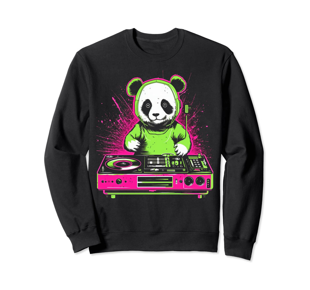 Kawaii Panda Dj Japanese Edm Y2K Sweatshirt - Fun Novelty Design Unisex - T-Shirt, Sweatshirt, Hoodie
