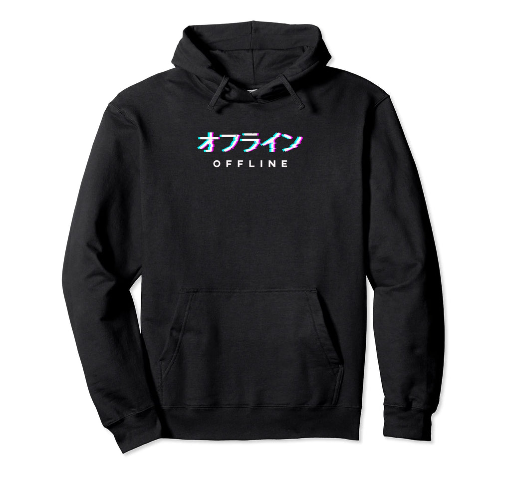 Aesthetic Japanese Offline Vaporwave Japan Hoodie - Graphic Print Unisex - T-Shirt, Sweatshirt, Hoodie