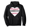 Baseball Lovers Season Heart Team Mom Hoodie - Casual Everyday Wear Unisex - T-Shirt, Sweatshirt, Hoodie