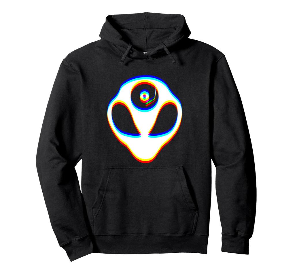 Glitch Art Optical Illusion Vaporwave Hoodie - Graphic Print Unisex - T-Shirt, Sweatshirt, Hoodie