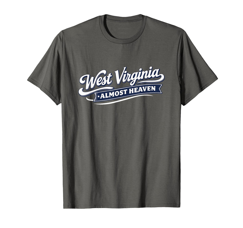 West Virginia Script Almost Heaven T-Shirt - Aesthetic Graphic Unisex - T-Shirt, Sweatshirt, Hoodie