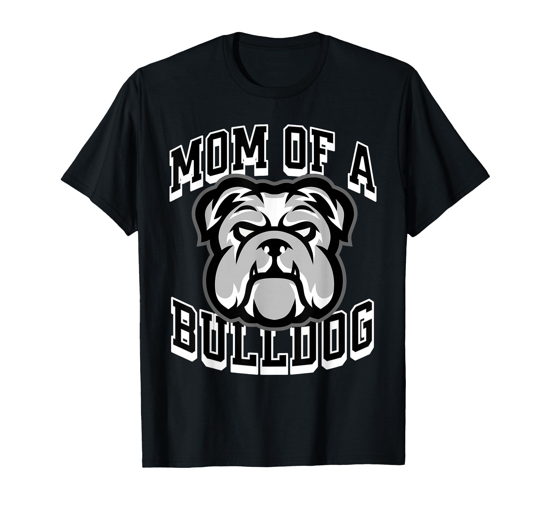 Mom Bulldog Game Day Sports Baseball T-Shirt - Custom Art Print Men Women - T-Shirt, Sweatshirt, Hoodie