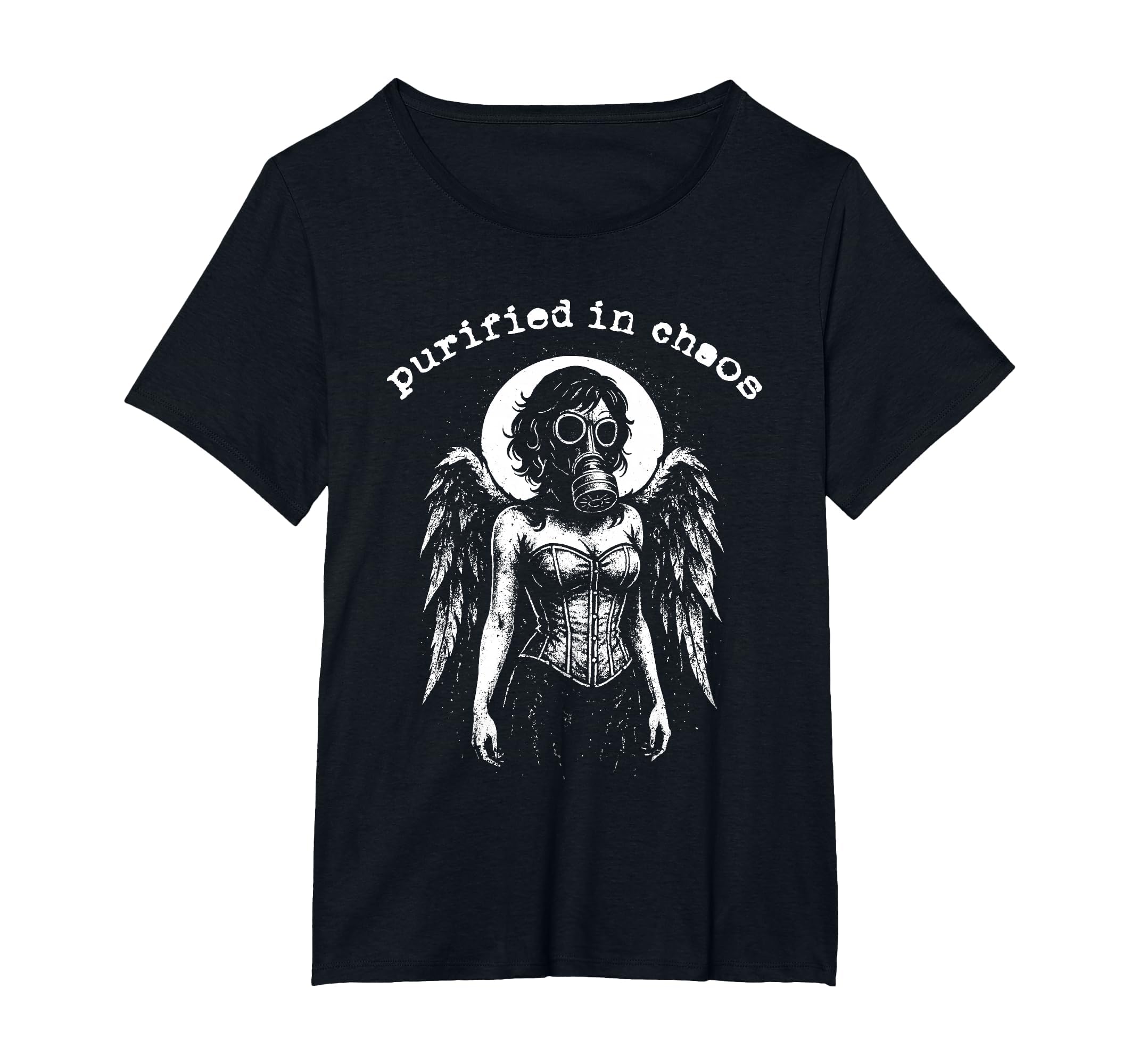 Gothic Punk Graffiti Grunge 90S T-Shirt - Novelty Apparel for Adults - T-Shirt, Sweatshirt, Hoodie