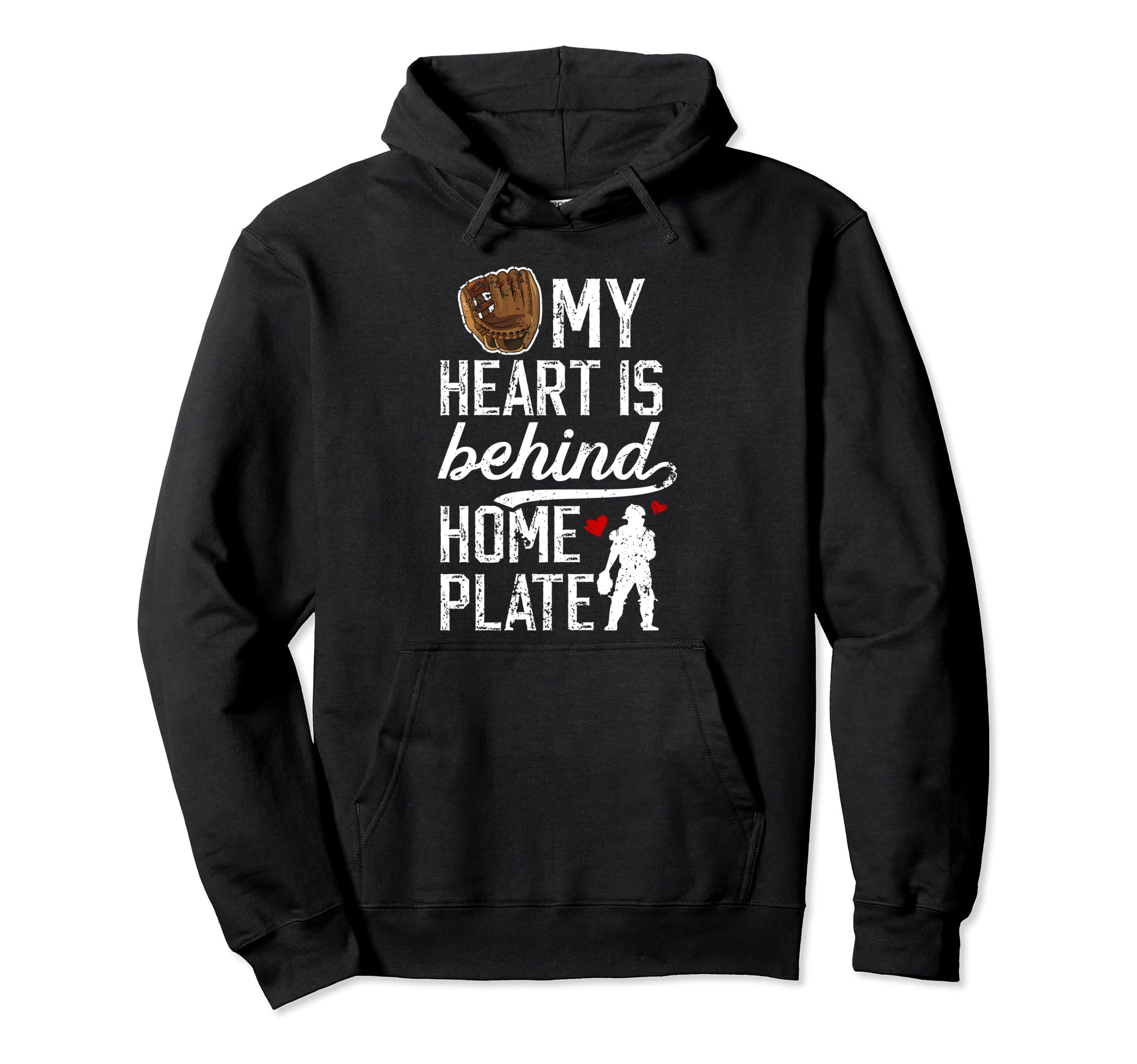 Behind Home Plate Baseball Catcher Mom Hoodie - Custom Art Print Unisex - T-Shirt, Sweatshirt, Hoodie