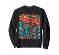 Botanical Boho Daisy Flower Floral Sweatshirt - Streetwear Style Men Women - T-Shirt, Sweatshirt, Hoodie