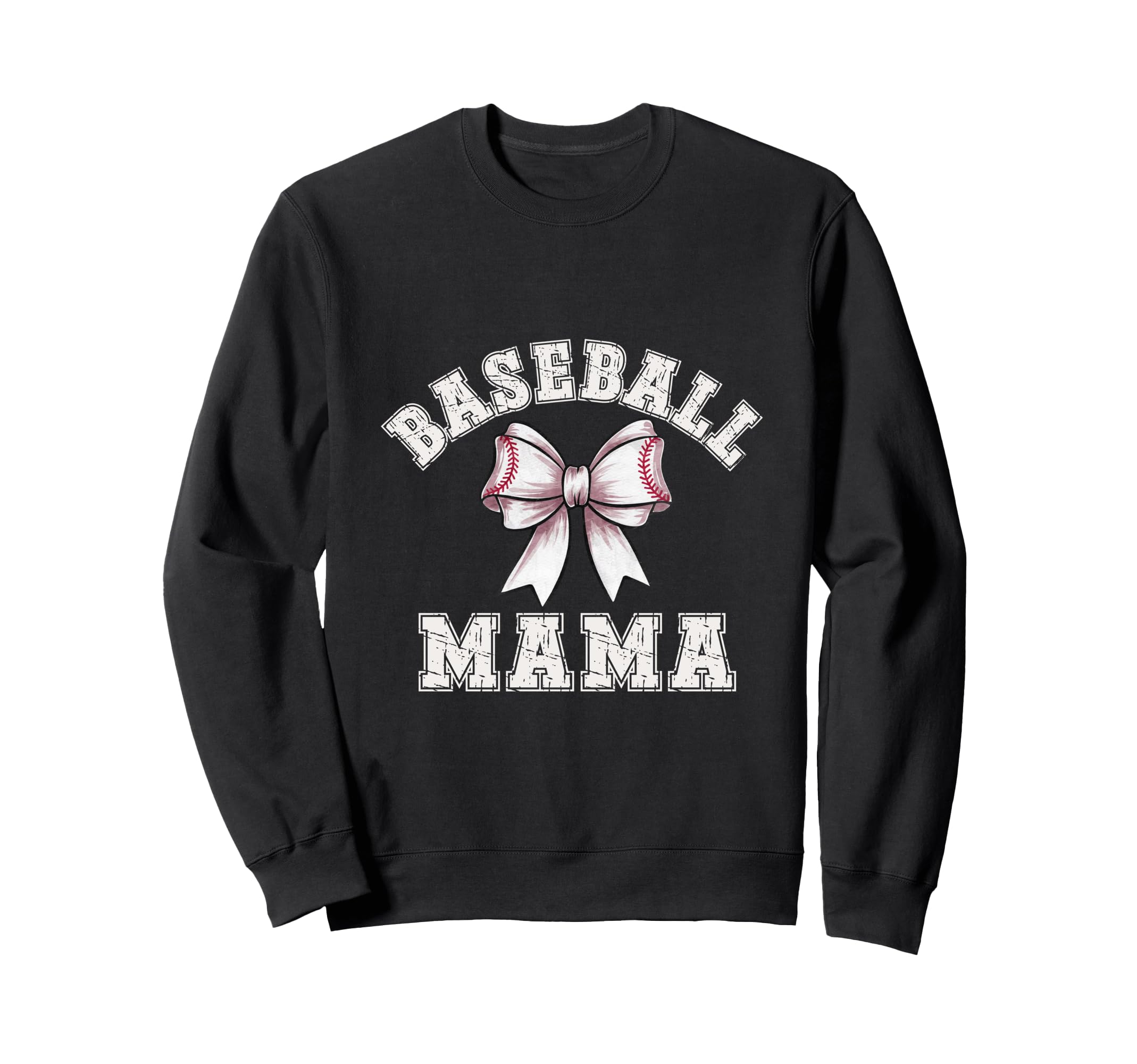 Coquette Baseball Mama Bow Game Sweatshirt - Aesthetic Graphic for Adults - T-Shirt, Sweatshirt, Hoodie