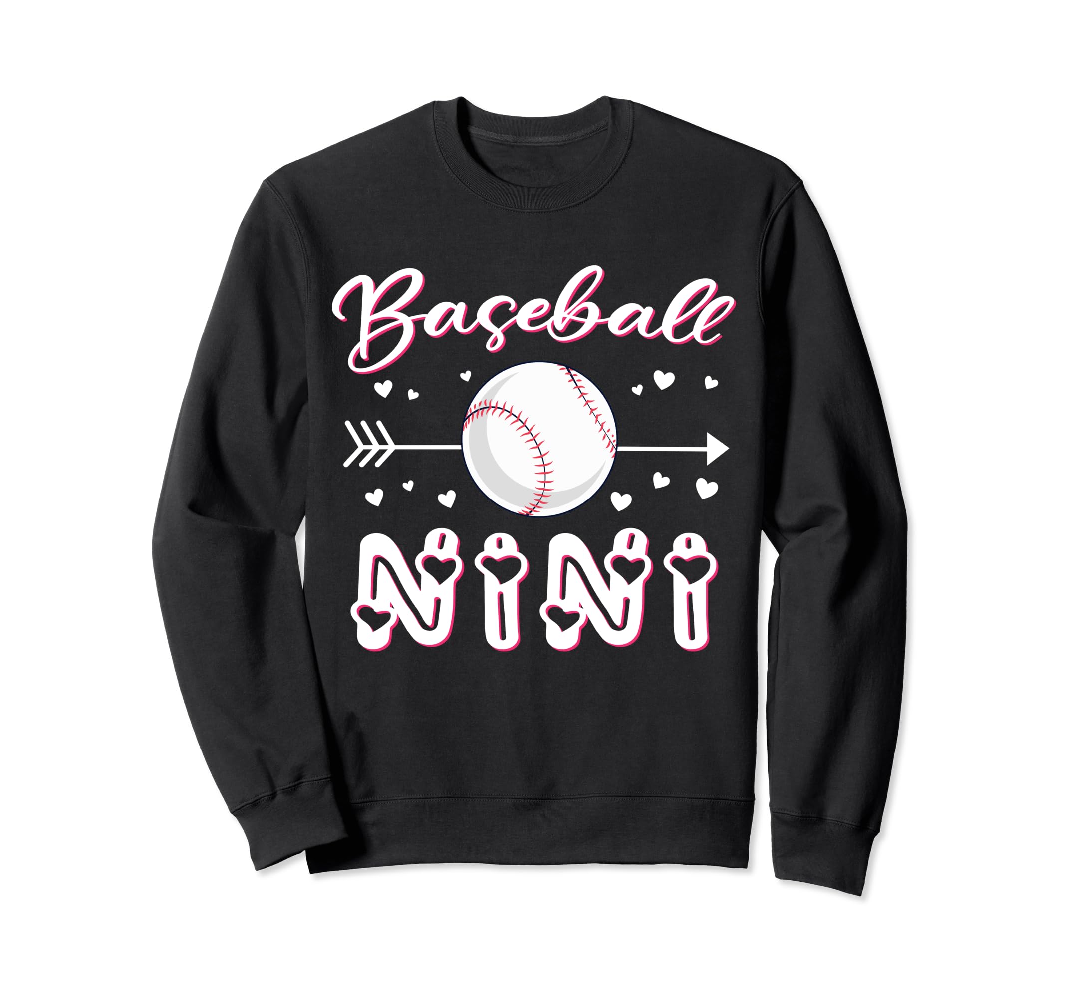 Baseball Nini Baseball Sport Sweatshirt - Casual Everyday Wear for Adults - T-Shirt, Sweatshirt, Hoodie