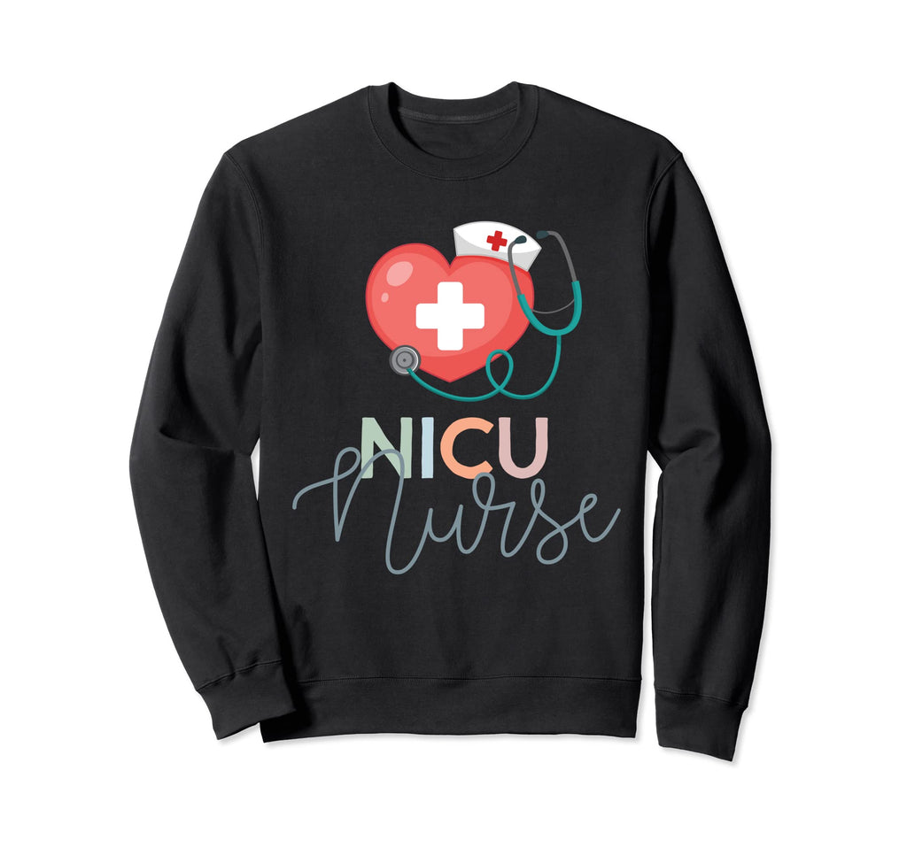 Nicu Nurse Icu Neonatal Boho Heart Sweatshirt - Aesthetic Graphic Unisex - T-Shirt, Sweatshirt, Hoodie
