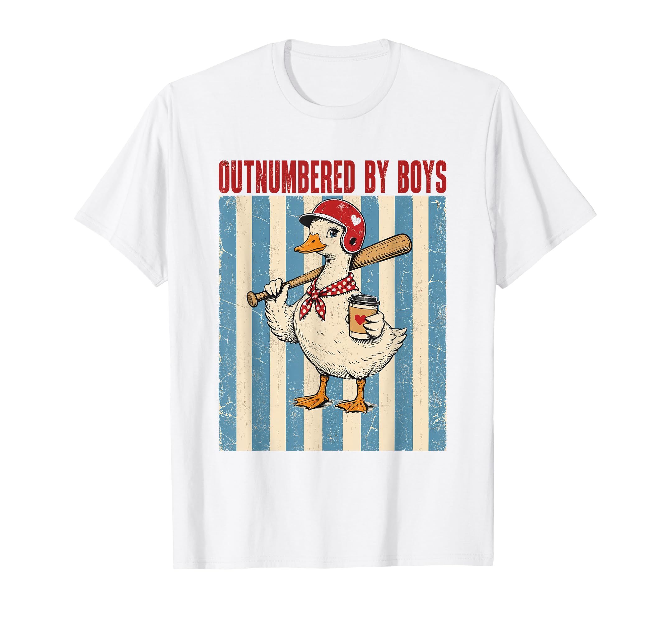 Outnumbered Baseball Mom Funny T-Shirt - Fun Novelty Design for Adults - T-Shirt, Sweatshirt, Hoodie