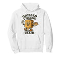 Grilled Cheese Club Melty Sandwich Mascot Hoodie - Trendy Graphic Unisex - T-Shirt, Sweatshirt, Hoodie