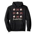 Baseball Mom Funny Coquette Bow Hoodie - Casual Everyday Wear for Adults - T-Shirt, Sweatshirt, Hoodie