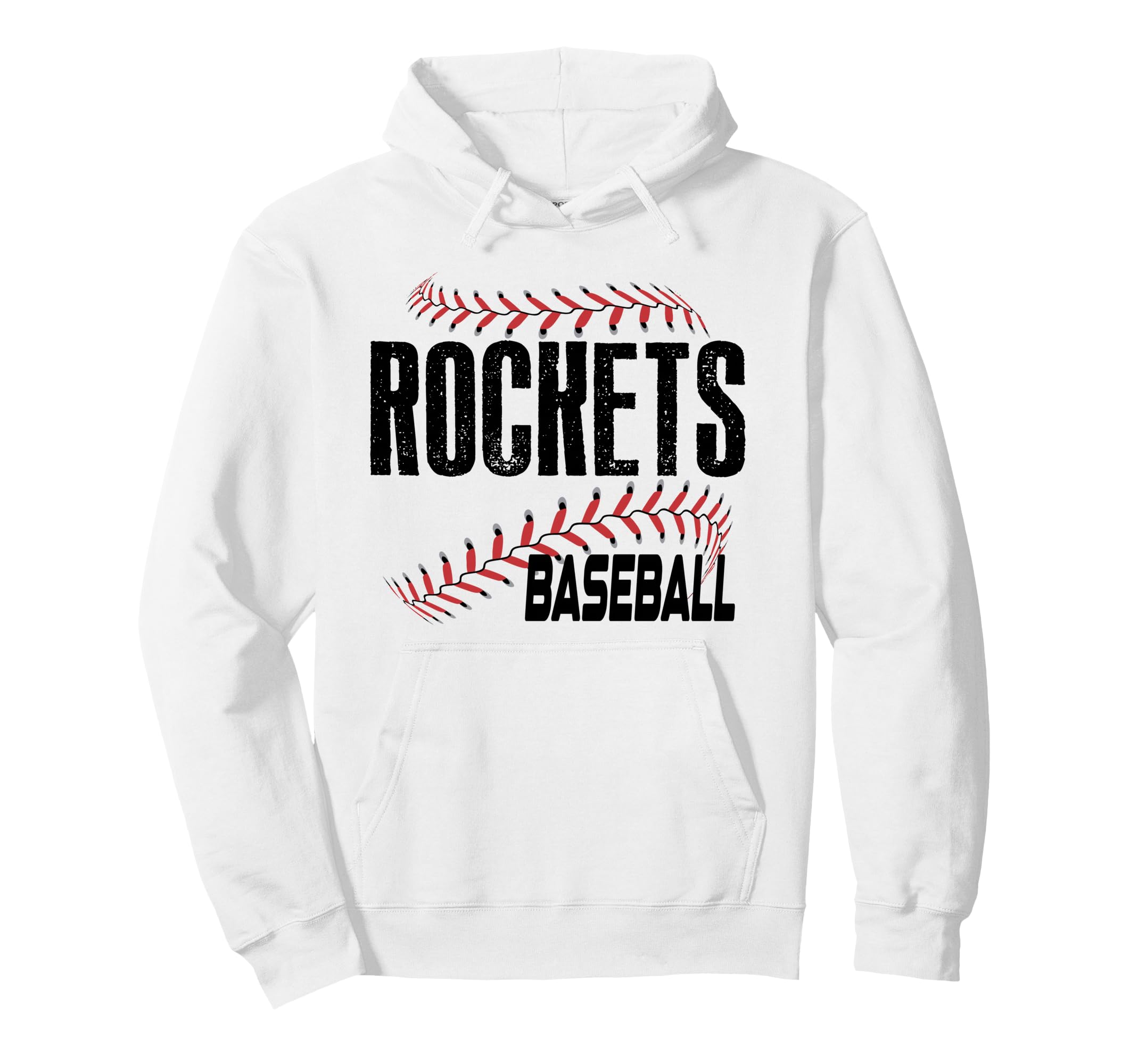 Rockets School Spirit Baseball Mom Team Hoodie - Custom Art Print Unisex - T-Shirt, Sweatshirt, Hoodie