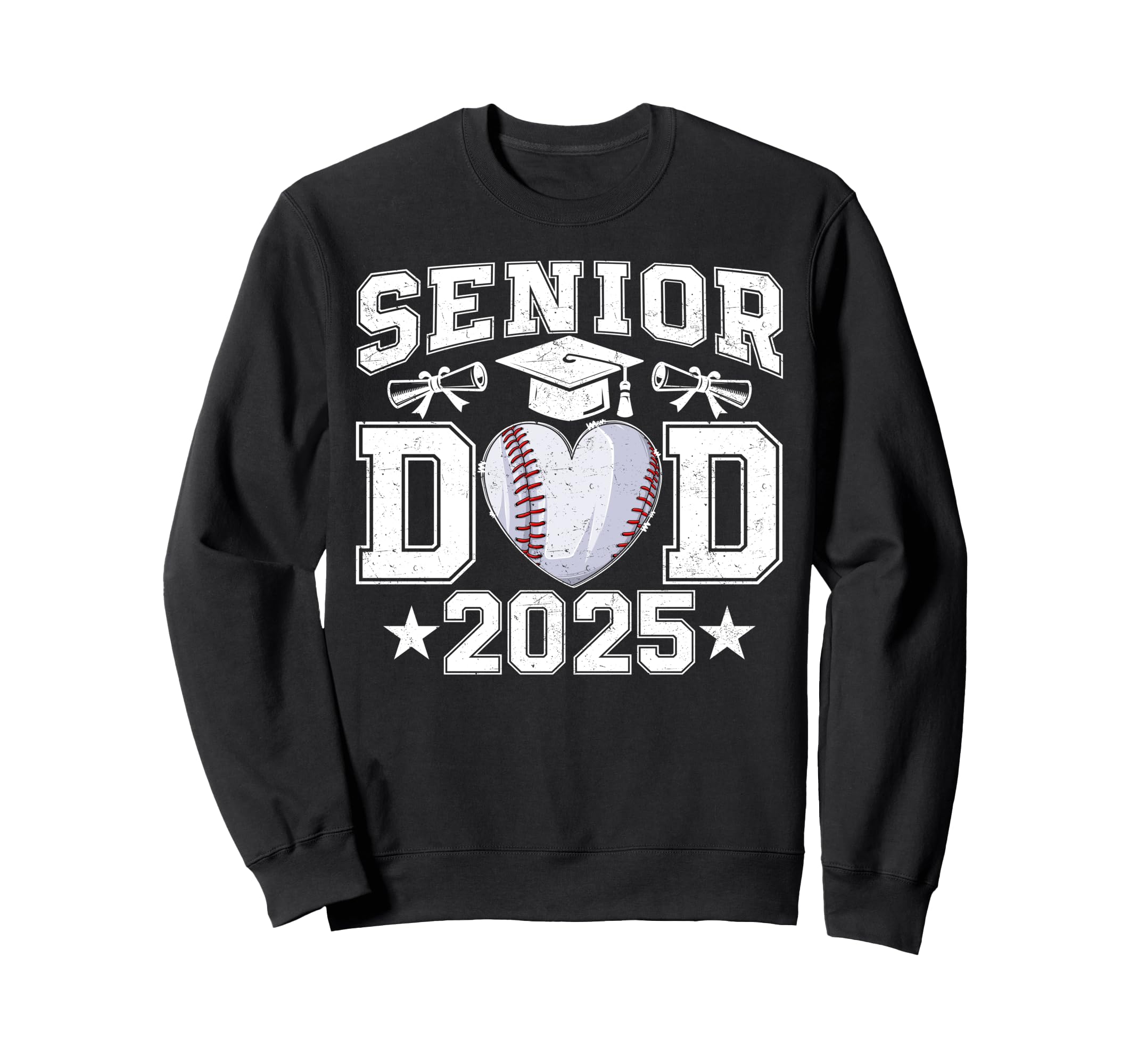 Senior Dad 2025 Baseball Class 2025 Sweatshirt - Novelty Apparel Unisex - T-Shirt, Sweatshirt, Hoodie