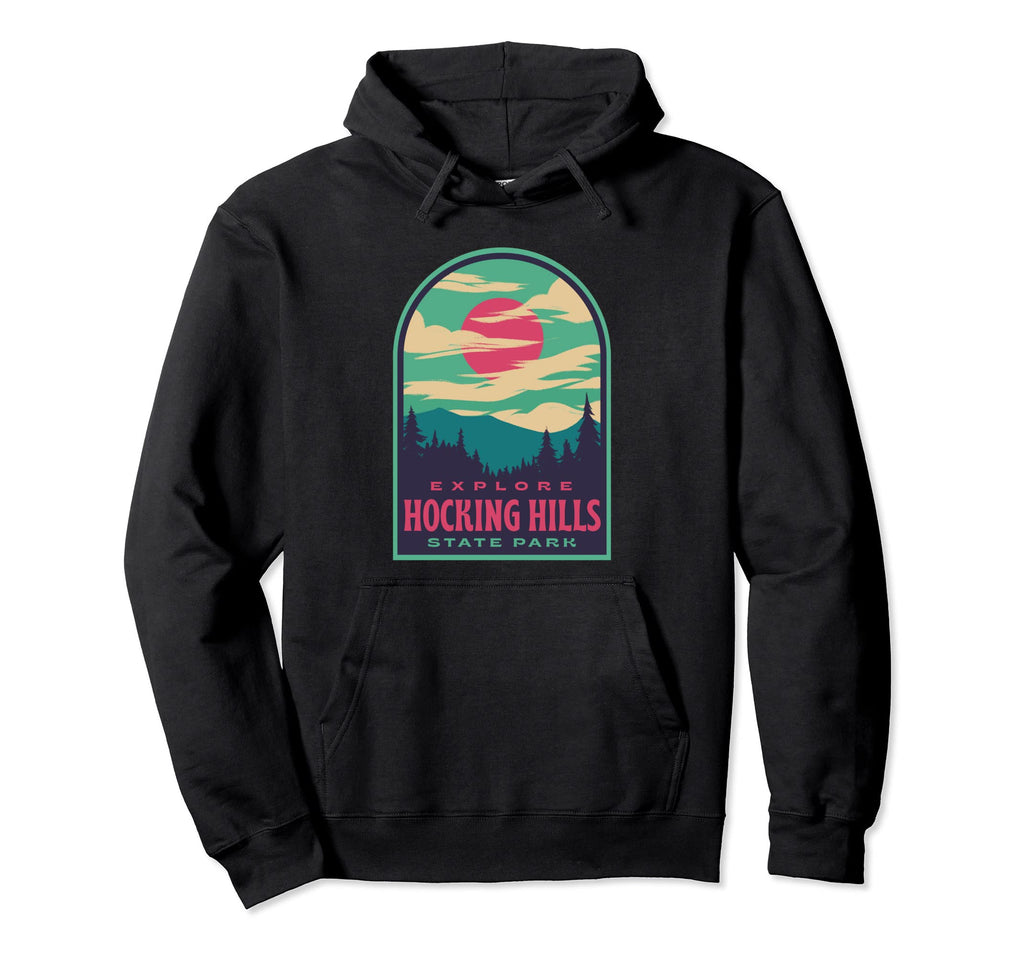Hocking Hills State Park Sunset Hoodie - Graphic Print for Adults - T-Shirt, Sweatshirt, Hoodie